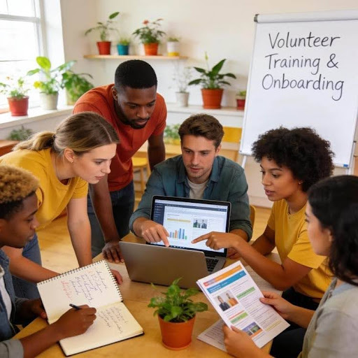 Volunteer training and onboarding