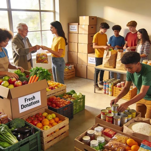 Donated and surplus food