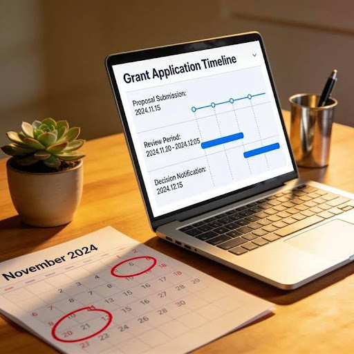 Grant application timeline